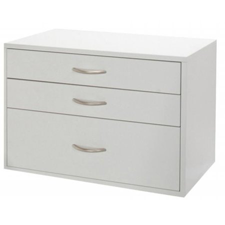 ORGANIZED LIVING Organized Living - Schulte 7315-0324-11 White 3 Drawer Shelf Unit 7315-0324-11